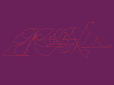 Real letterform typography