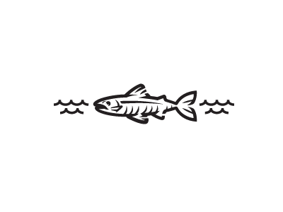 Fish fish icon illustration logo symbol