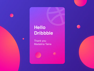 Hello Dribbble~ dribbble hello