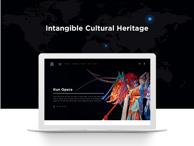 Intangible Cultural Heritage program china culture clean intangible cultural heritage ui web design，landing page，