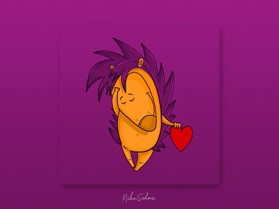 Valentine's vector: inlove attraction character design cute emoji graphic design hand drawn illustration inlove love mascot valentines day vector