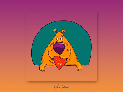 Valentine's vector: be mine character design design emoji emotios graphic design hand drawn illustration love mascot print vector velrntines