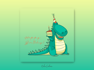 Happy Birthday vector birthday card character design design emoji graphic design greetings hand drawn happy birthday illustration logo mascot vector