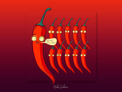 Emoji design: chilli branding character design chilli design emoji graphic design hand drawn illustration mascot vector