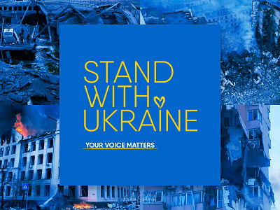 STAND WITH UKRAINE: your voice matters