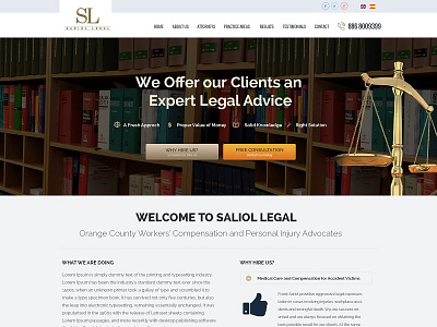 Saliol Legal design responsive web