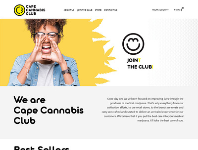 Cape Cannabis Club cannabis sales website design weed wordpress