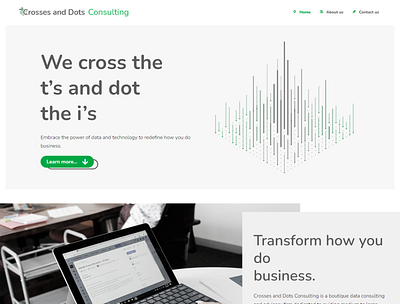 Crosses and Dots Consulting data data consulting website design wordpress