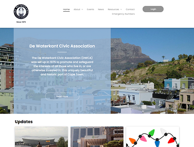 De Waterkant Civic Association events news website design wordpress