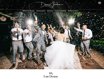 Dionne Jordan Photography photography website design wedding wordpress