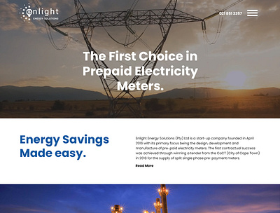 Enlight Energy Solutions energy solutions website design wordpress