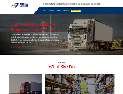 Estrela Dourada Transport logistics transport website design wordpress