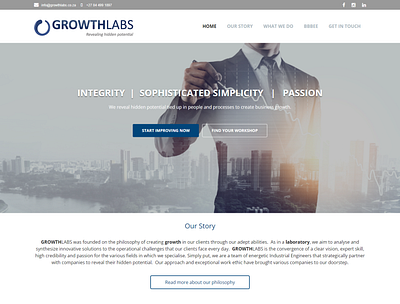 Growth Labs maturity assesments people development website design wordpress