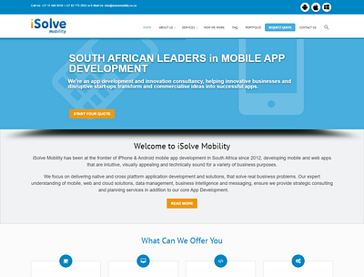 Isolve Mobility app development website design wordpress