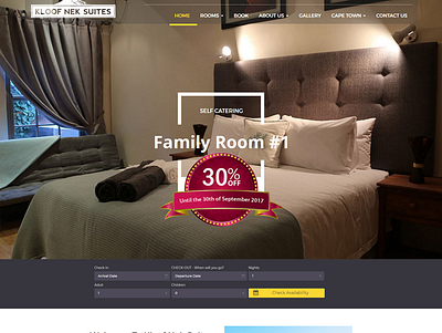 Kloof Nek Suites accomodation hotel website design wordpress