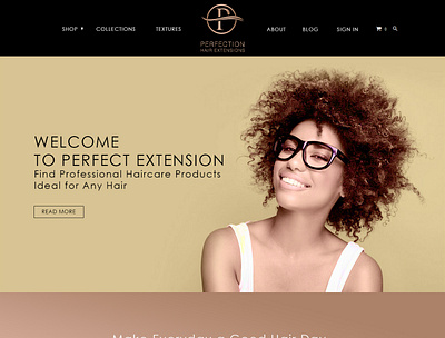 Perfect Hair Extensions hair extensions website design wordpress