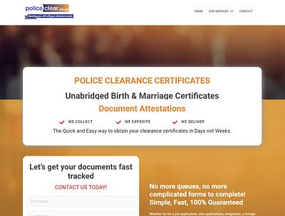 Police Clear document attestation police clearance certificate website design wordpress
