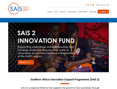 Southern Africa Innovation Support business growth website design wordpress
