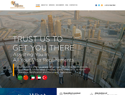 Visa Logistics police clearance visas website design wordpress