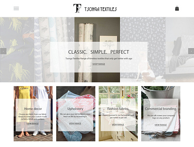 Tsonga Textiles bags fabric prints home decor luggage website design wordpress