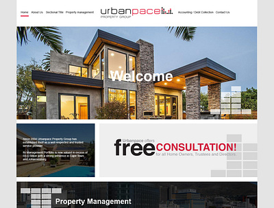 Urban Pace Property Group management property website design wordpress