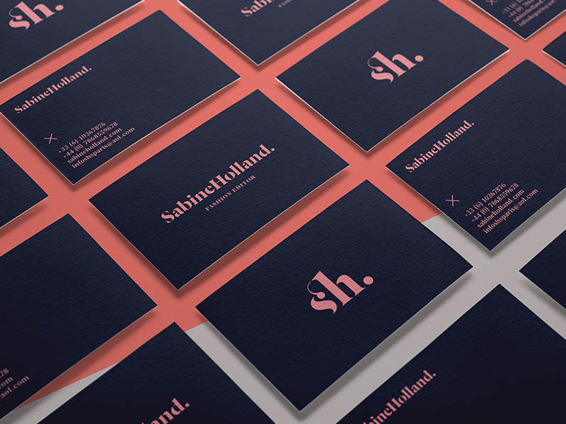 Sabine Holland: Fashion Editor Branding print design identity branding graphic design