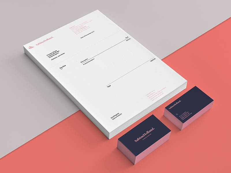 Sabine Holland: Fashion Editor Branding print design identity branding graphic design