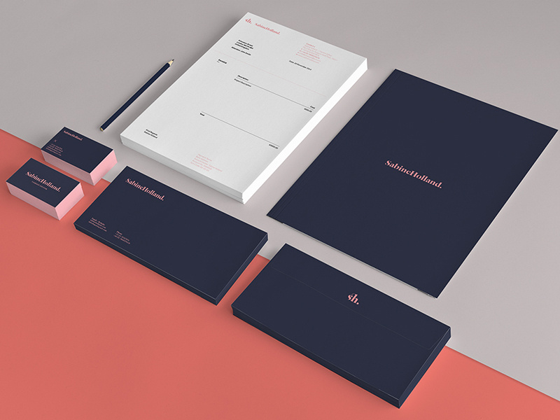 Sabine Holland: Fashion Editor Branding print design identity branding graphic design