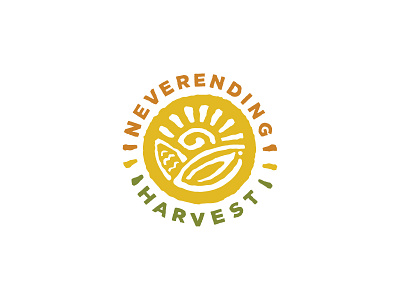 Never Ending Harvest agriculture circle circular concept farming growing harvest illustration logo mark thumb