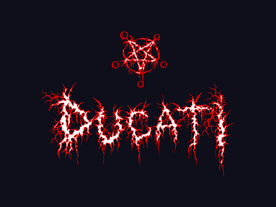 DUCATI black metal brand death metal ducati logo metal motorcycles motorsports racing type