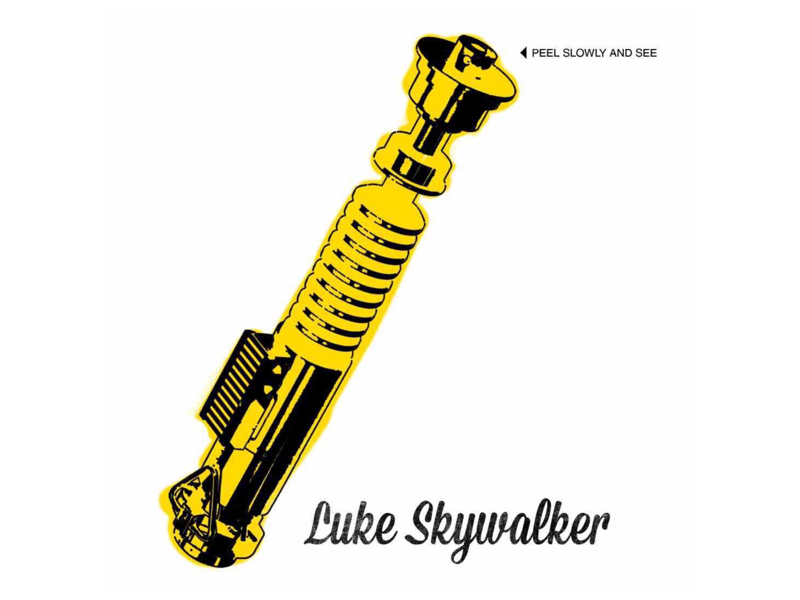 May the 4th be with you too. luke skywalker light saber bananas andy warhol vinyl velvet underground star wars