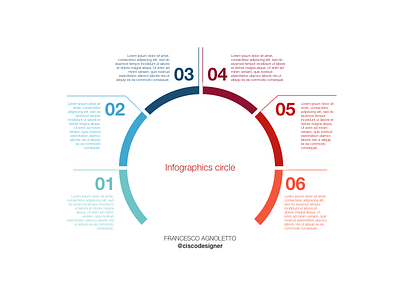 Infographic circle - sketch template