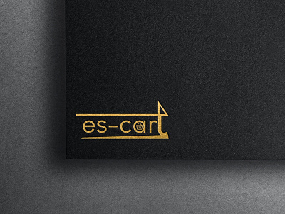 es-cart logo branding logo design ui vector