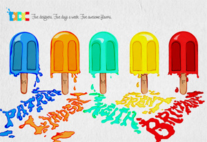 Popdribbble dailydesignerscollaborative ddc keith hensley popsicle poster