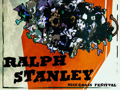 Ralph Stanley bluegrass illustration keith hensley khdsign.com music poster