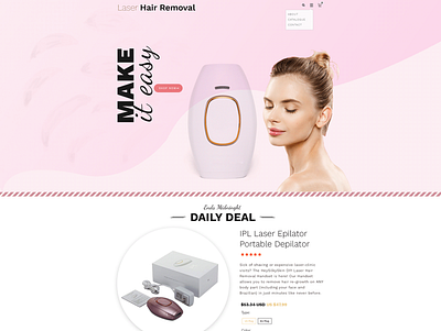 Laser Hair Removal- Mockup Design design graphic design mockup