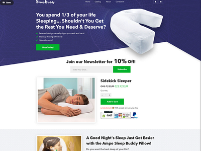 SleepBuddy- Shopify Site