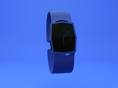 Eclipse 3d blue c4d clock design designthis eclipse interface physical product render watch
