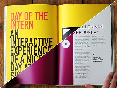 Internship Report big colors design editorial internship portfolio print projects report showcase supersteil typography
