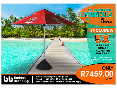 Budget Branding. Umbrella Special 2021 advert branding coreldraw design graphic design layout mailshot photoshop