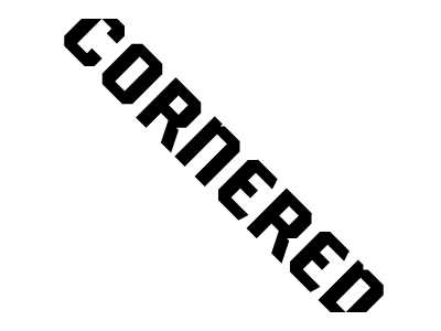 Cornered logo (rebound) identity design logo logo design logotype type type design typography