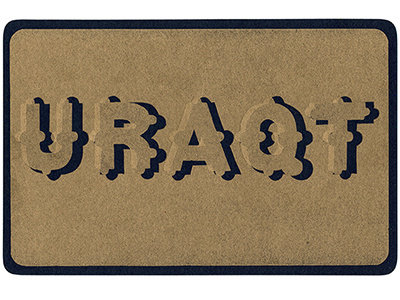 URAQT postcard handmade lettering letterpress moveable type texture type typography wood type