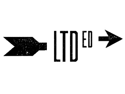 LTD ED arrows branding graphic design identity letterpress limited edition logo typography