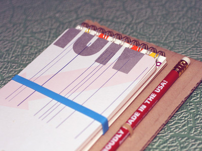 Memo Pad mock-up letterpress memo pads notebook product design sketchbook