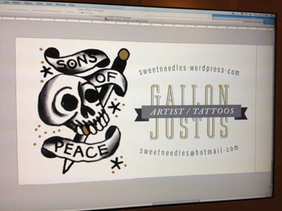Gailon Justus Business Card WIP branding business card design identity typography