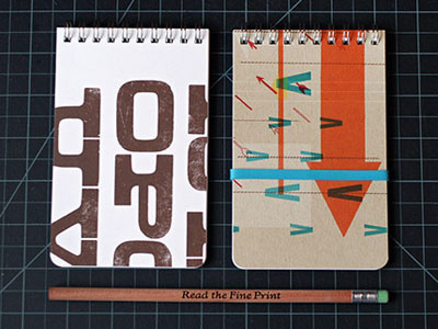 Take Note memo pad set, by Smart & Wiley design letterpress memo pad notebook product design sketchbook