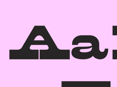 New and improved Aldine Expanded lowercase a