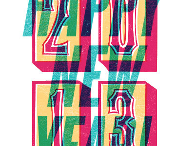 Wood Type Happy New Year letterpress letterpress daily typography wood type