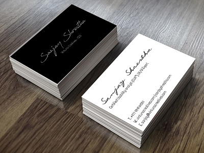 Visiting Card Design : Sanjay Shrestha