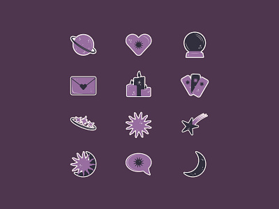 Magic icons astrology design graphic design icon illustration sticker tarot